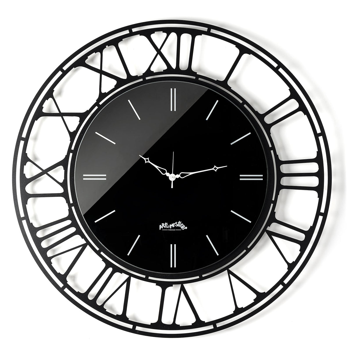Orologio da parete Axis 90 Arti e Mestieri in metallo nero 90 cm