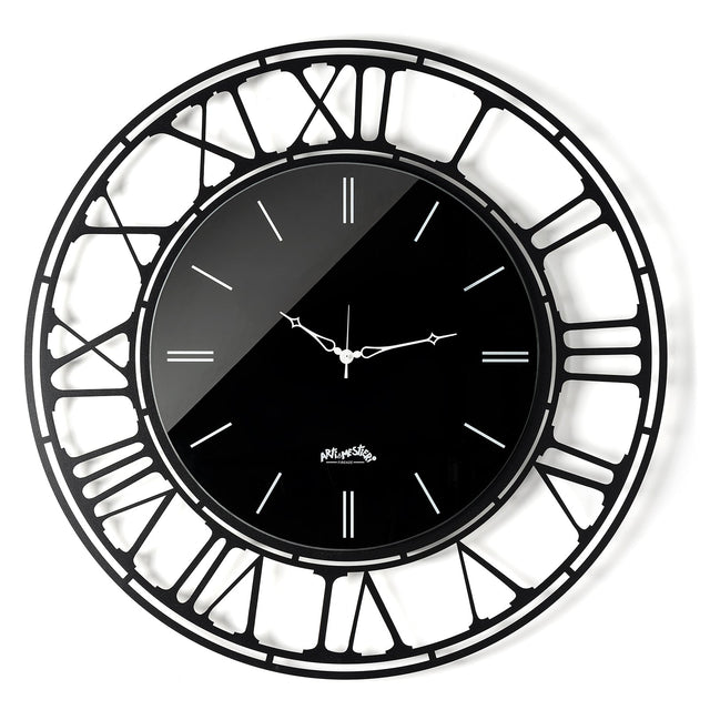 Orologio da parete Axis 90 Arti e Mestieri in metallo nero 90 cm
