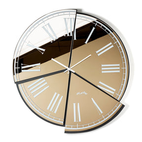 Orologio da parete Kintsugi Arti & Mestieri metallo nero e bronzo 66x70 cm