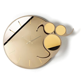Orologio da parete Apostrofo Arti & Mestieri in metallo bronzo 85x70 cm