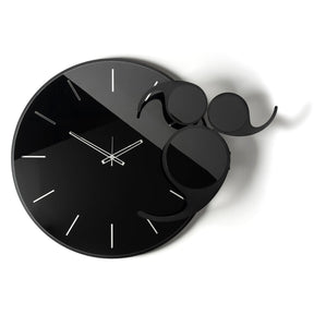 Orologio da parete Apostrofo Arti & Mestieri in metallo nero 85x70 cm