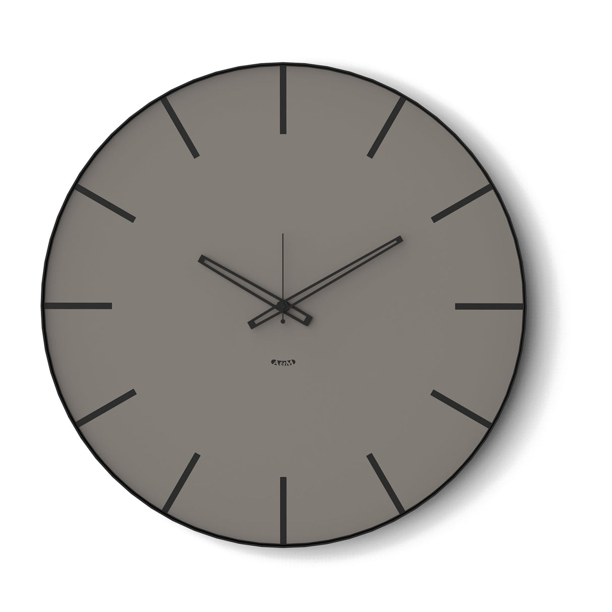 Orologio da parete Symbol Arti & Mestieri in metallo nero e fango 60 cm