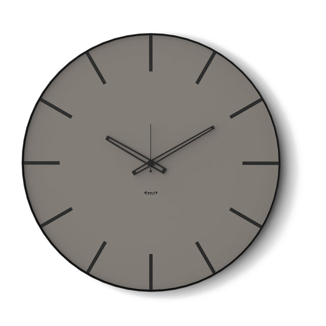 Orologio da parete Symbol Arti & Mestieri in metallo nero e fango 60 cm