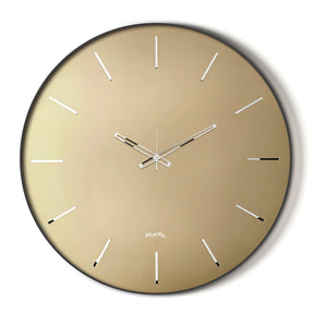Orologio da parete Giotto Arti & Mestieri in velluto nero e bronzo 60 cm