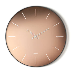 Orologio da parete Giotto Arti & Mestieri in metallo nero e velluto rosa 60 cm