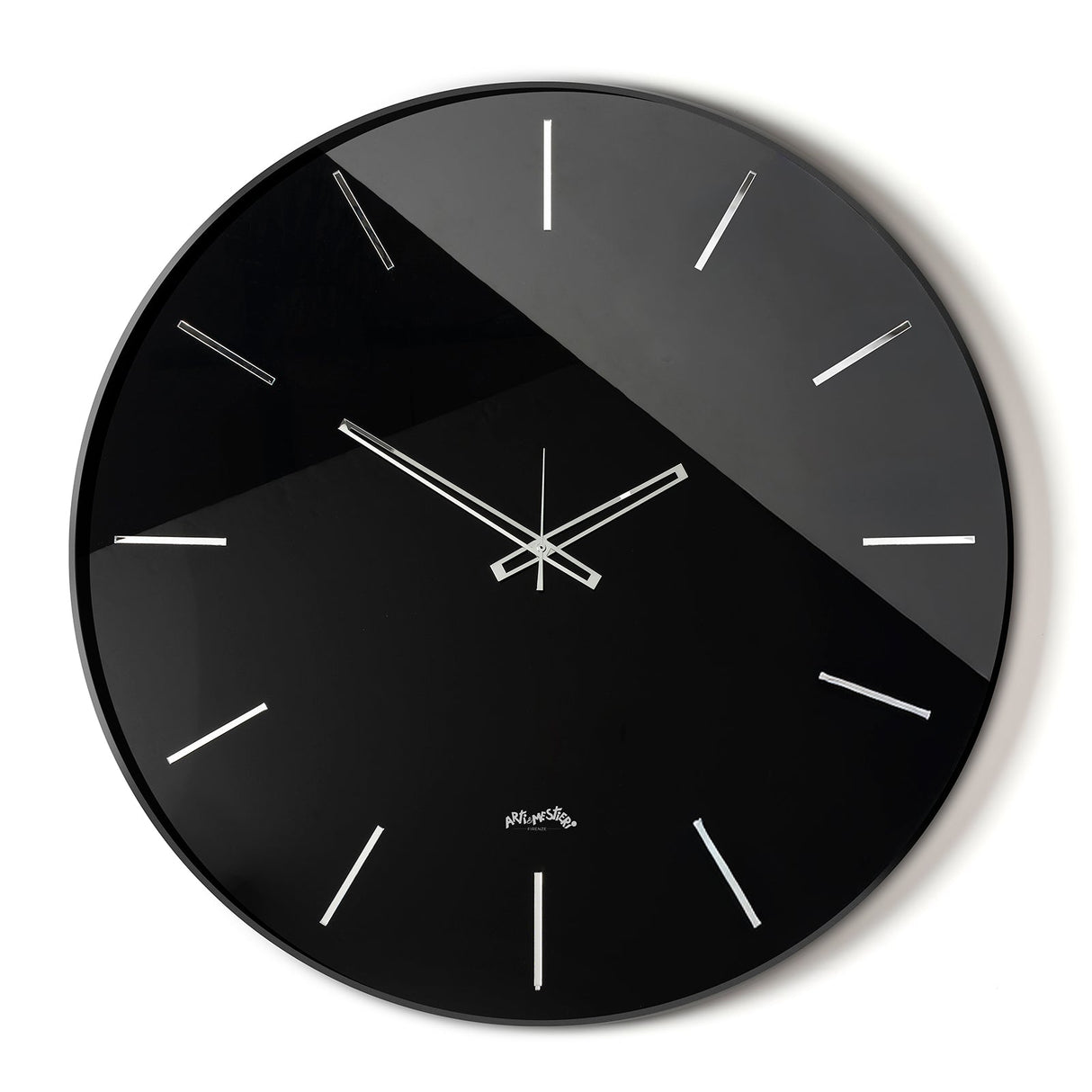 Orologio da parete Giotto Arti & Mestieri nero con dettagli Crystal 60 cm