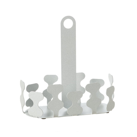 Portabicchieri Nori Arti & Mestieri in melamina effetto marmo bianco 20x20 cm