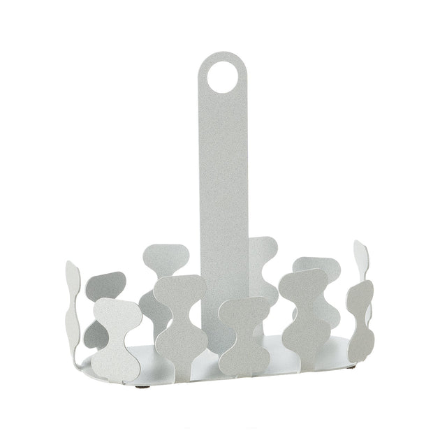 Portabicchieri Nori Arti & Mestieri in melamina effetto marmo bianco 20x20 cm