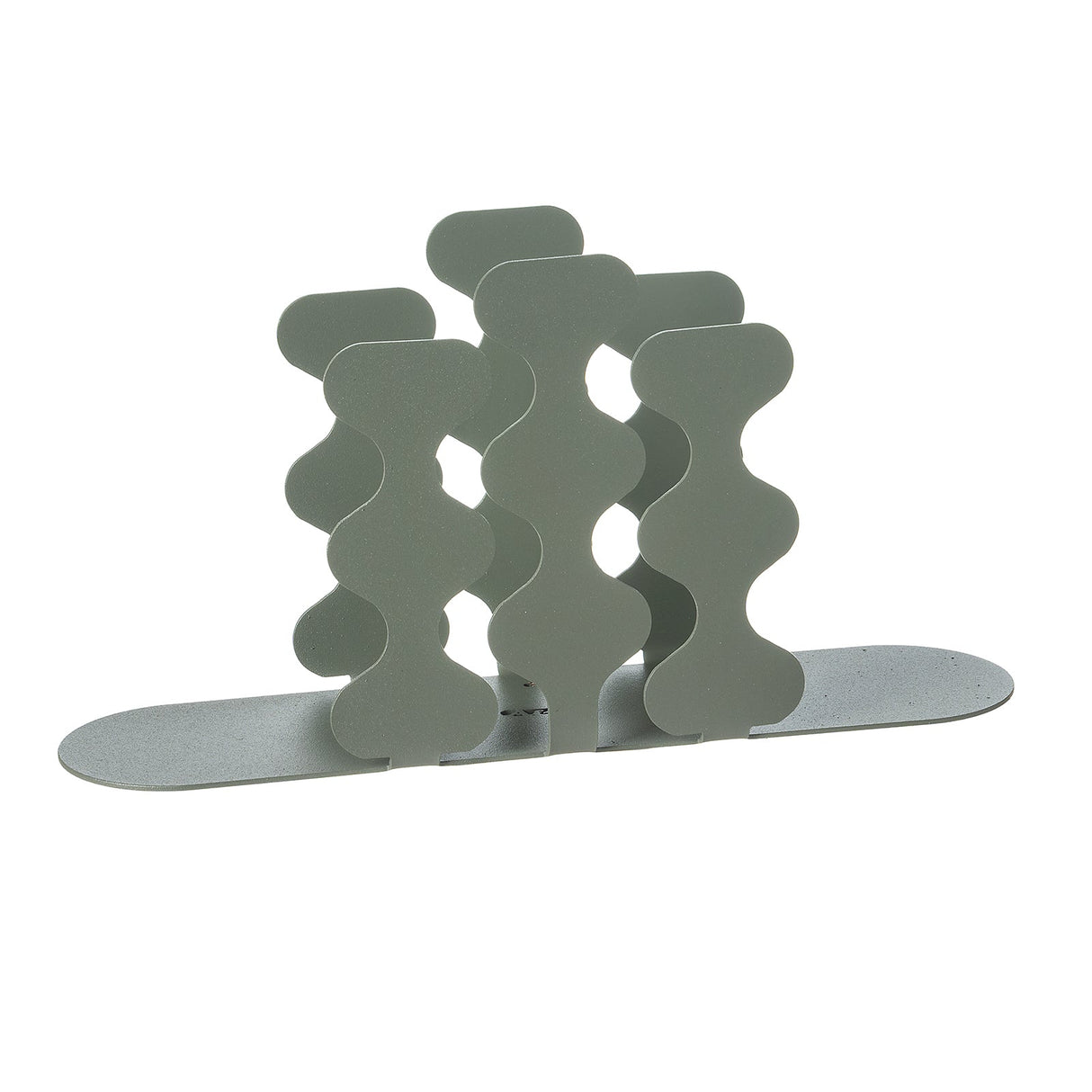Portatovaglioli Nori Arti & Mestieri in ceramica smaltata colore giada 12x24 cm