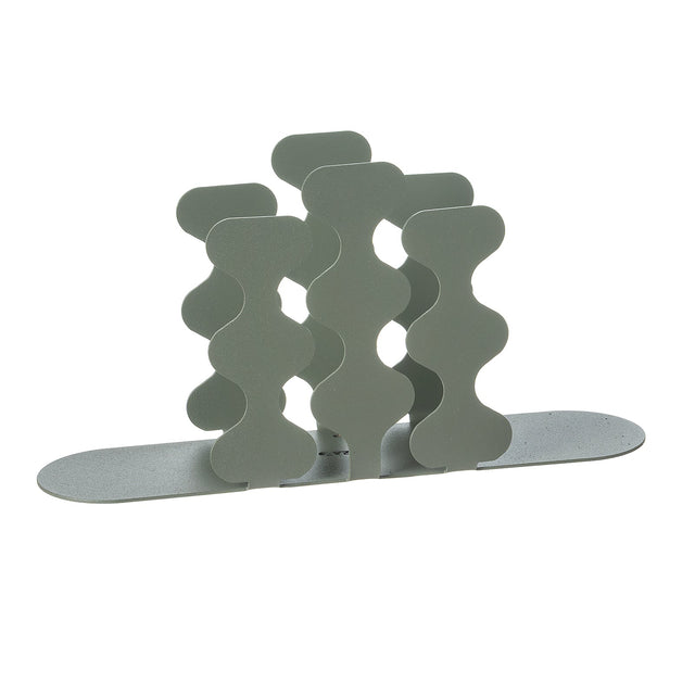 Portatovaglioli Nori Arti & Mestieri in ceramica smaltata colore giada 12x24 cm