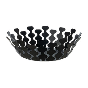 Centrotavola Nori Arti & Mestieri in ceramica nera opaca 32x12,5 cm
