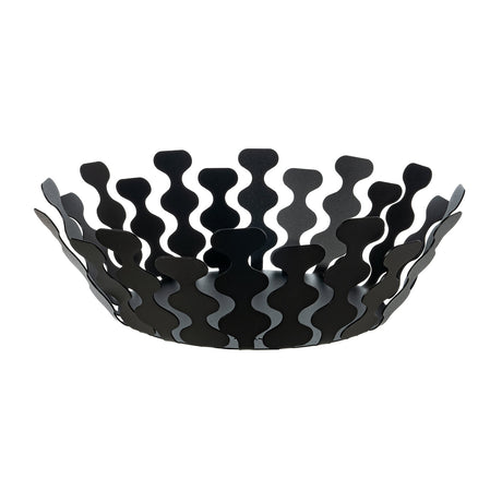 Centrotavola Nori Arti & Mestieri in ceramica nera opaca 32x12,5 cm