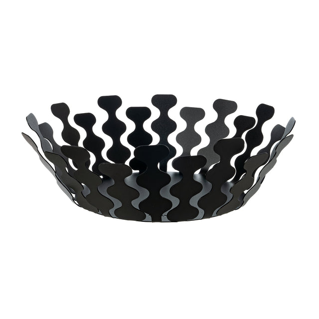 Centrotavola Nori Arti & Mestieri in ceramica nera opaca 32x12,5 cm