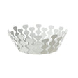 Centrotavola Nori Arti & Mestieri in resina effetto marmo bianco 32x12,5 cm