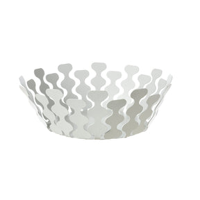 Centrotavola Nori Arti & Mestieri in resina effetto marmo bianco 32x12,5 cm