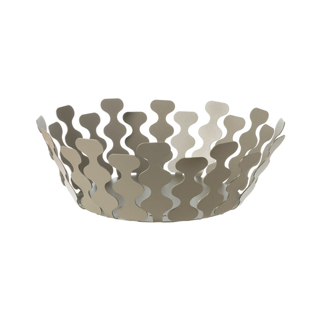 Centrotavola Nori Arti & Mestieri in ceramica color sabbia 32x12,5 cm