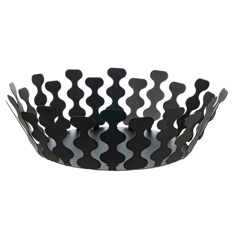 Centrotavola Nori Arti & Mestieri in ceramica nera opaca 28x12 cm