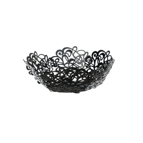 Centrotavola Scarabocchio Arti & Mestieri in metallo nero 28x10 cm