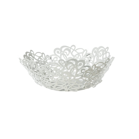 Centrotavola Scarabocchio Arti & Mestieri in marmo bianco 28x10 cm