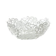 Centrotavola Scarabocchio Arti & Mestieri in marmo bianco 38x13 cm