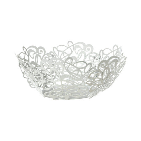 Centrotavola Scarabocchio Arti & Mestieri in marmo bianco 38x13 cm