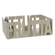 Fruttiera Letter Arti & Mestieri in ceramica colore sabbia 23x11 cm
