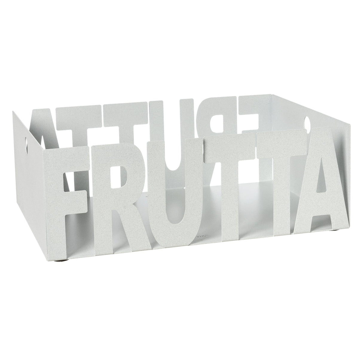 Fruttiera Letter Arti e Mestieri in marmo composito 23x11 cm