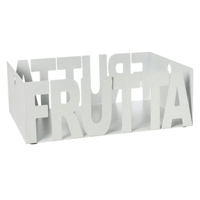 Fruttiera Letter Arti e Mestieri in marmo composito 23x11 cm