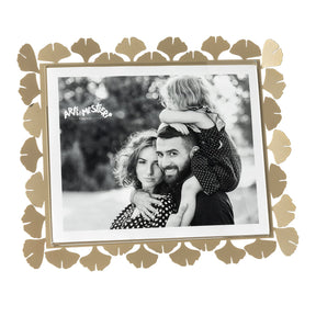 Portafoto Ginkgo Maxi Arti & Mestieri in tela color miele 20x25 cm