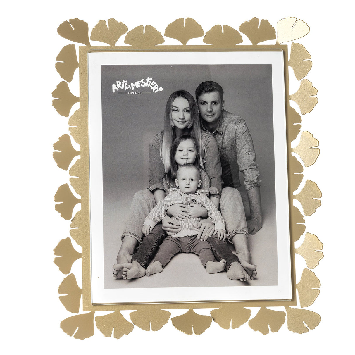 Portafoto Ginkgo Arti e Mestieri in legno massello color miele 20x25 cm