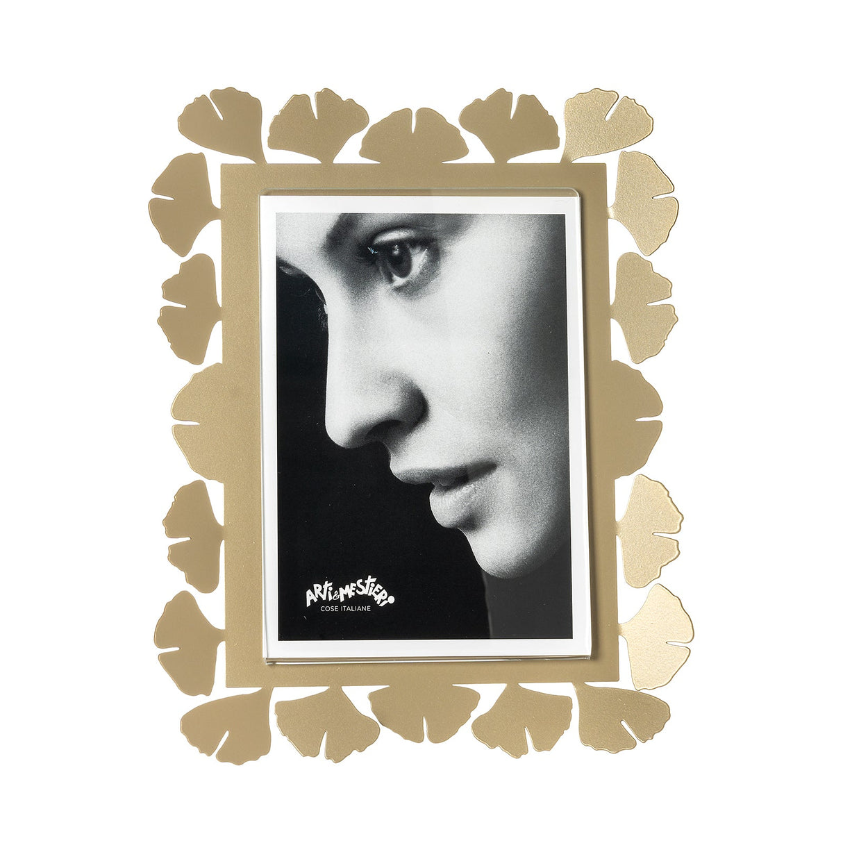 Portafoto Ginkgo Arti e Mestieri in legno massello color miele 13x18 cm