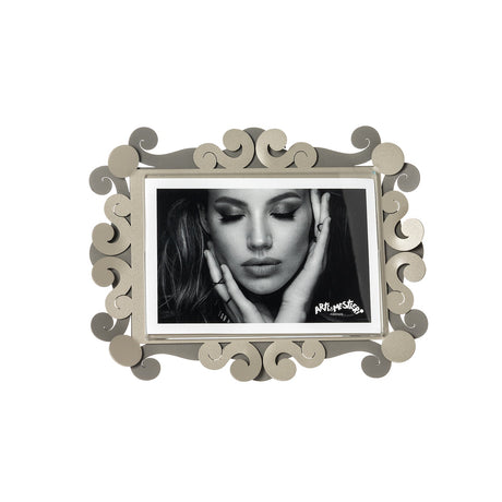 Portafoto Koko Arti & Mestieri in cartone bicolore fango e sabbia 10x15 cm