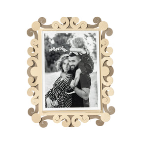 Portafoto Koko Arti & Mestieri in metallo beige 13x18 cm