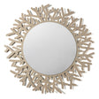 Specchio da parete Coral Arti & Mestieri in resina beige 90 cm