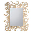 Specchio Scarabocchio Arti & Mestieri in metallo beige 80x96 cm
