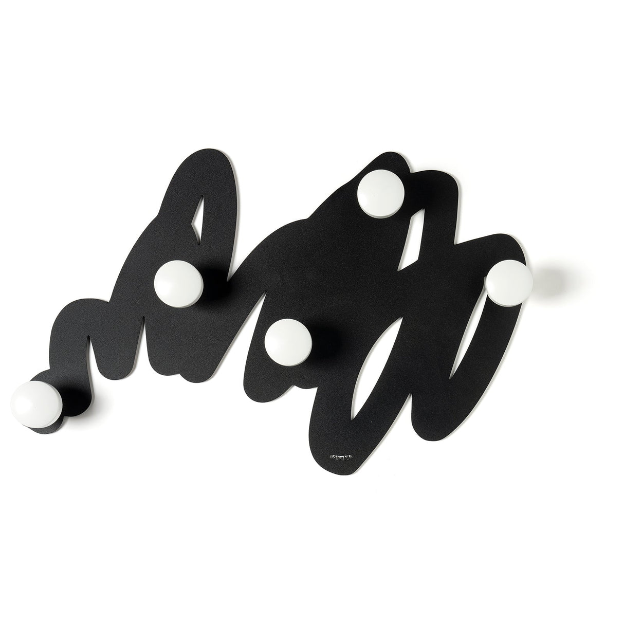 ARTI & MESTIERI Appendiabiti Marea 50x32cm Nero