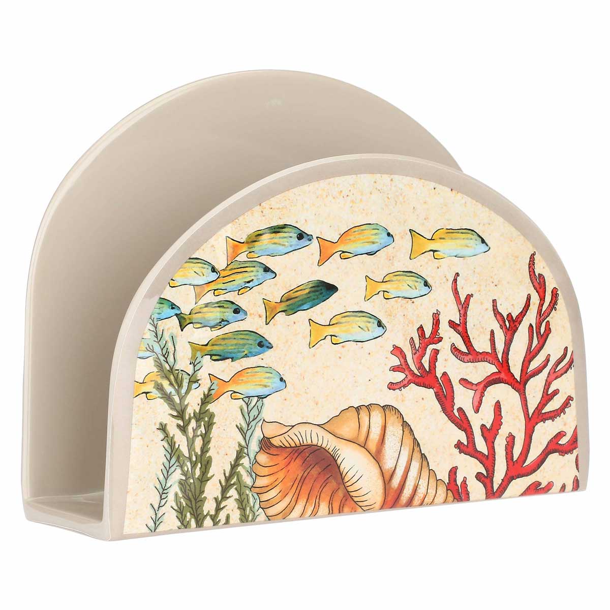 ROSE & TULIPANI Sea Life Portatovaglioli 15,5x12cm Melamina