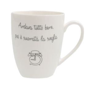 Tazza mug Gli Onesti La Porcellana Bianca in porcellana con scritta 450 ml