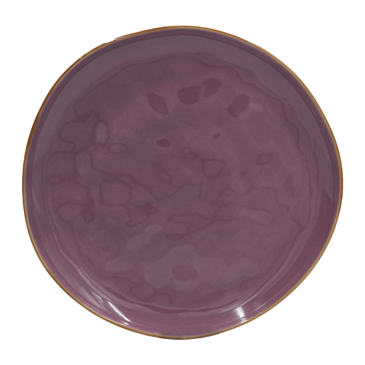 Piatto piano Concerto Rose & Tulipani in stoneware colore malva 27 cm