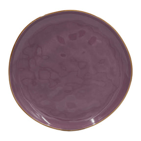 Piatto piano Concerto Rose & Tulipani in stoneware colore malva 27 cm