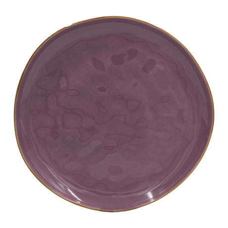 Piatto piano Concerto Rose & Tulipani in stoneware colore malva 27 cm