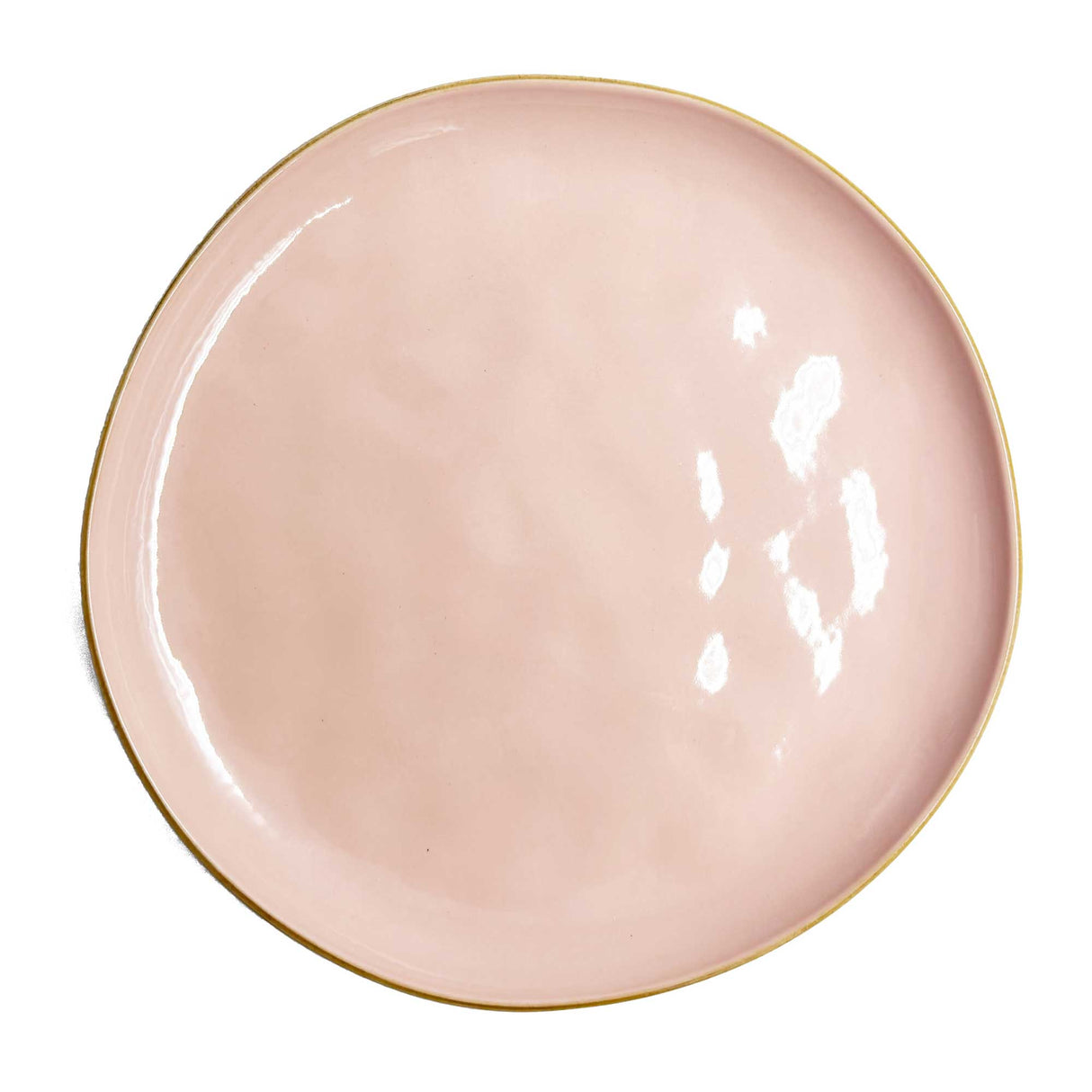 Piatto frutta Concerto Rose & Tulipani in stoneware color cipria 20 cm