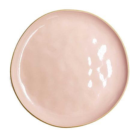 Piatto frutta Concerto Rose & Tulipani in stoneware color cipria 20 cm