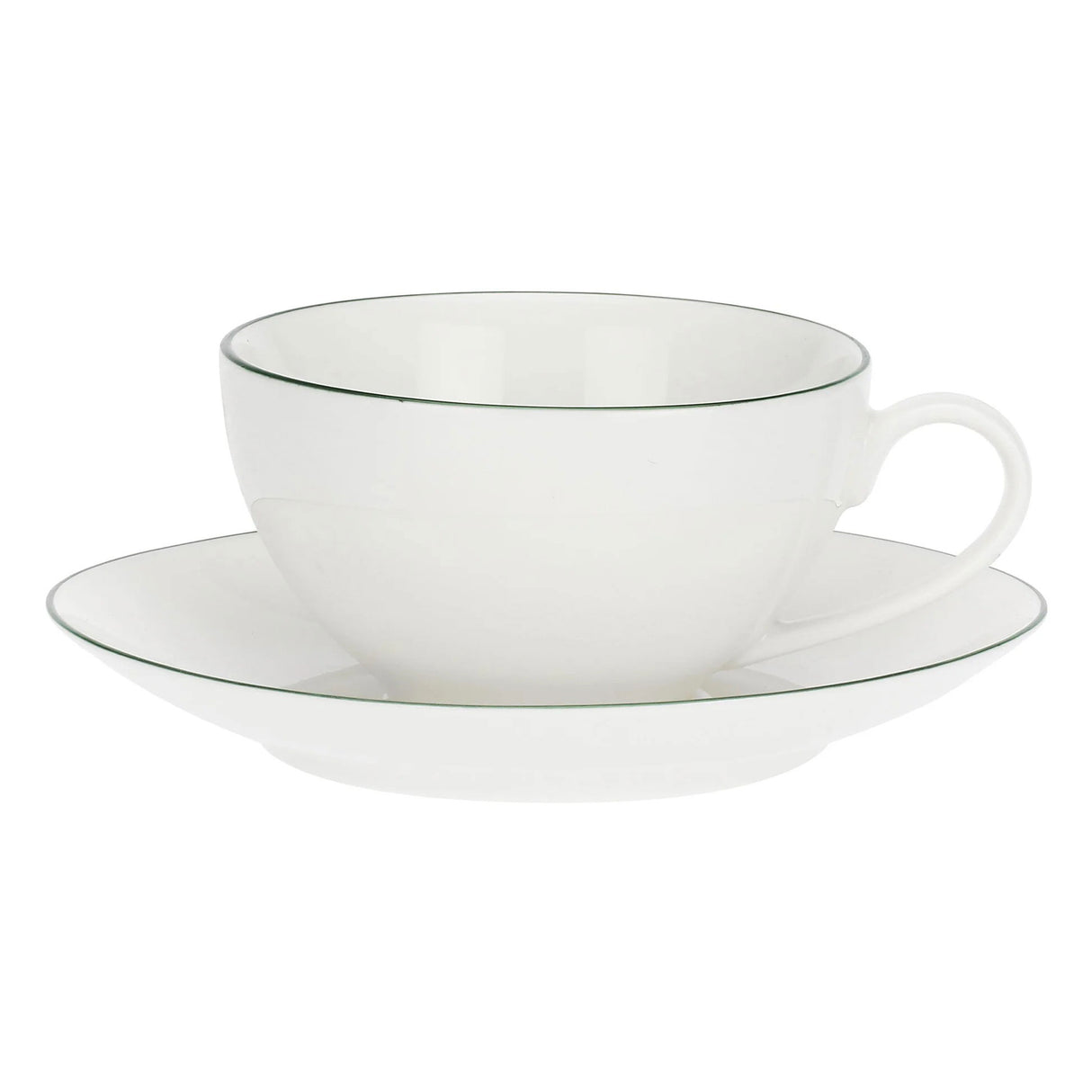 LA PORCELLANA BIANCA Dintorno Tazza Te con Piattino 220ml Set 6 Pezzi Porcellana