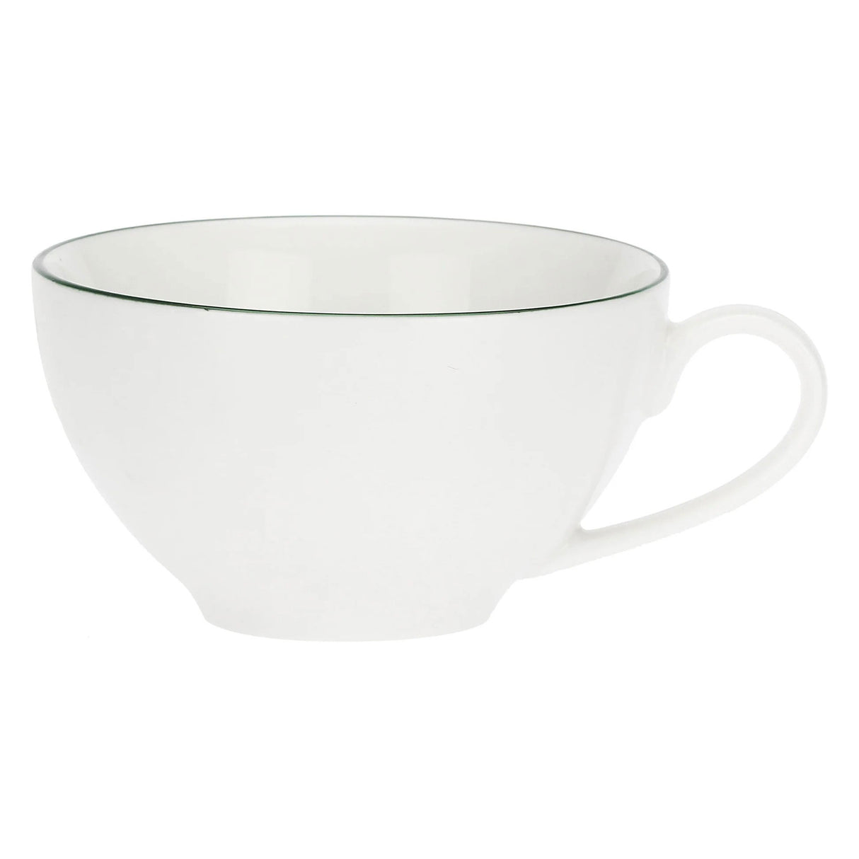 LA PORCELLANA BIANCA Dintorno Tazza Te con Piattino 220ml Set 6 Pezzi Porcellana