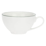 LA PORCELLANA BIANCA Dintorno Tazza Te con Piattino 220ml Set 6 Pezzi Porcellana