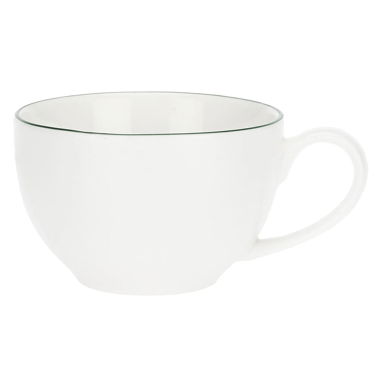 LA PORCELLANA BIANCA Dintorno Tazza Caffè con Piattino 100ml Set 6 Pezzi Porcellana