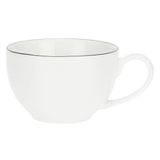 LA PORCELLANA BIANCA Dintorno Tazza Caffè con Piattino 100ml Set 6 Pezzi Porcellana