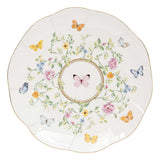 EASY LIFE Servizio Tavola Piatti Set 18 Pezzi in Porcellana Dancing Butterflies
