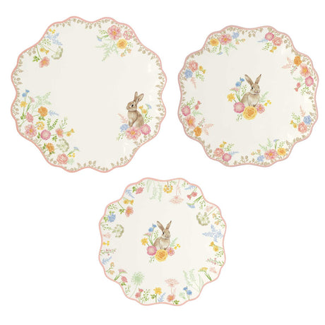 Servizio piatti Tres Jolie Easy Life in porcellana con decori pasquali 18 pezzi